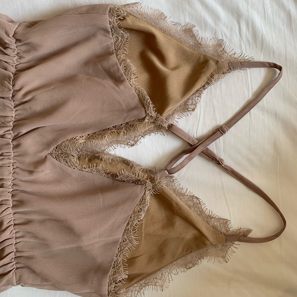 Tobi Maxi Dress Taupe Size S - Picture 4 of 6